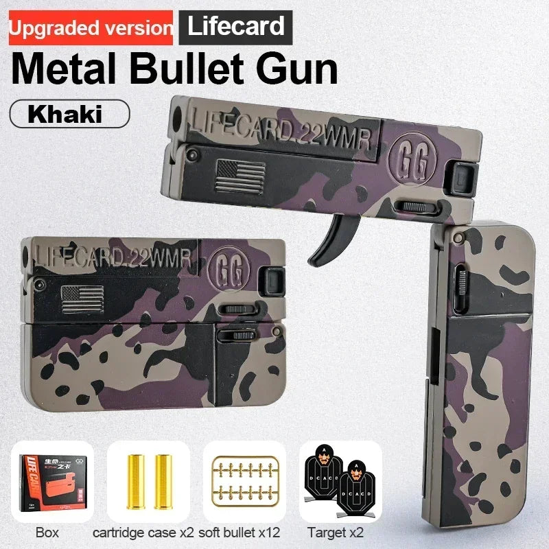 Folding Card Soft Bullet Toy Gun