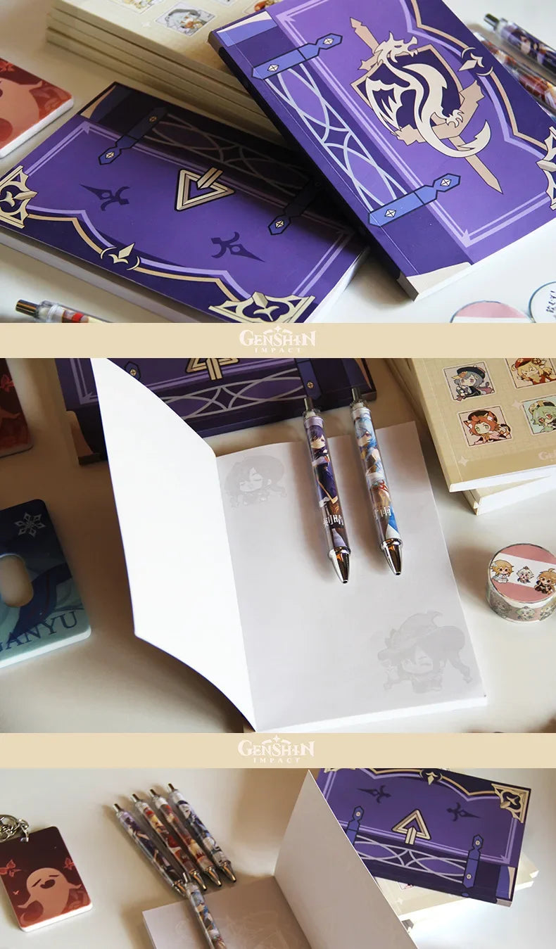Genshin Impact Mona Notebook – Student Stationery, Cosplay Prop & Collector’s Gift