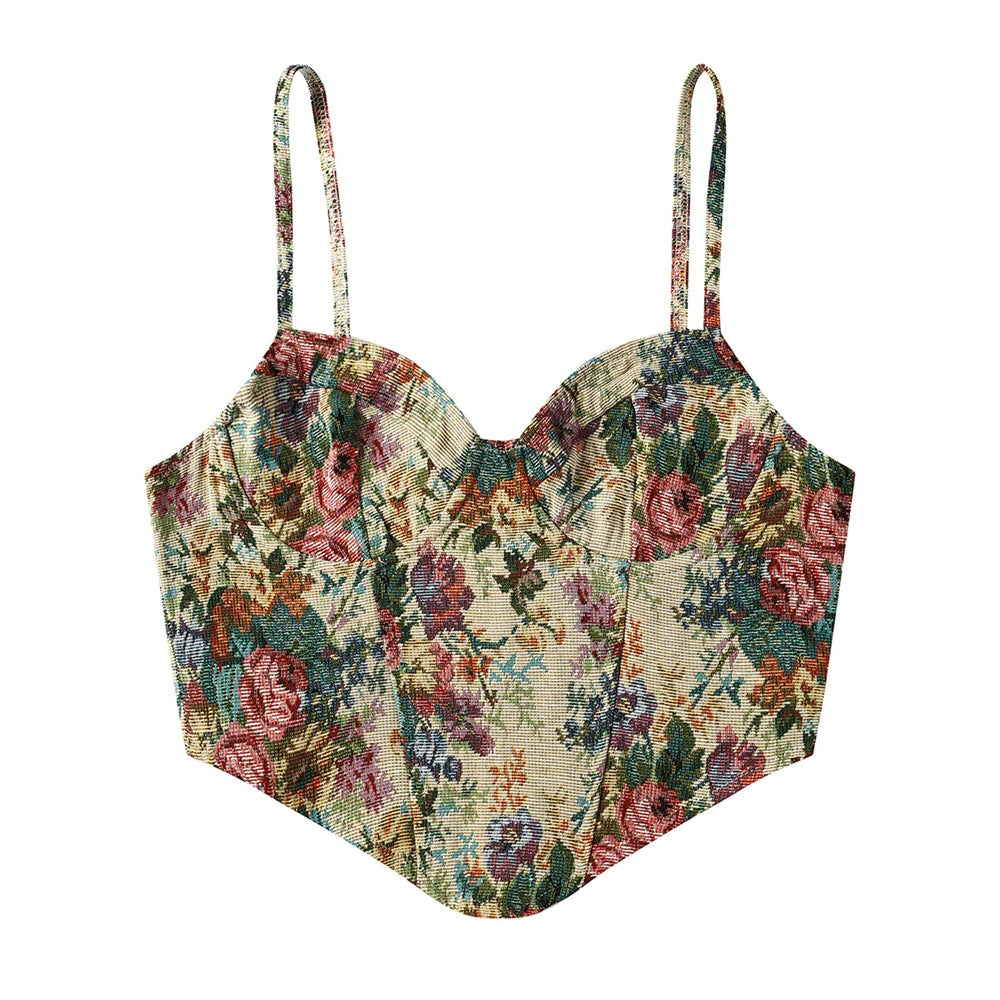 Women’s Underbust Bustier Camis – Sexy Crop Top Lingerie Streetwear