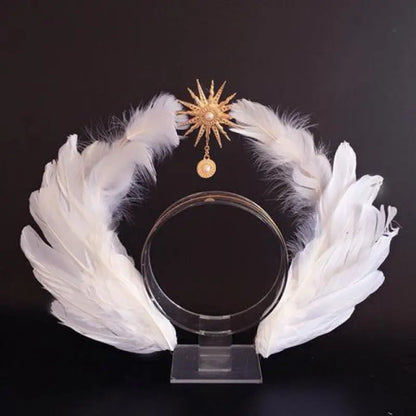 Virgin Mary Halo Queen Tiara – Angel Wings Gothic Lolita Headband