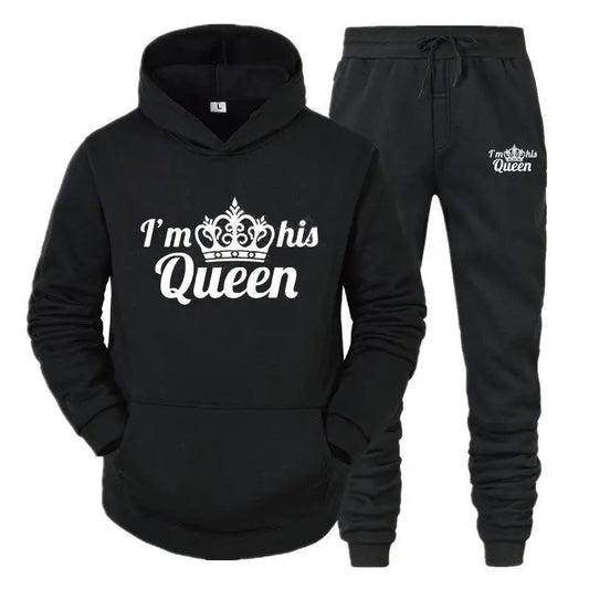 Women’s Queen Tracksuit – 2-Piece Hoodie & Sweatpants Set