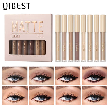 8pcs Liquid Eyeshadow Stick Set – Brown &amp; Coffee Tones