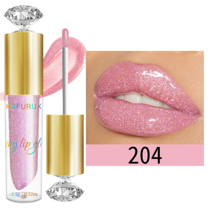 Diamond Shimmer Glitter Lip Gloss – Sparkling, Moisturizing & Long-Lasting (9 Colors)