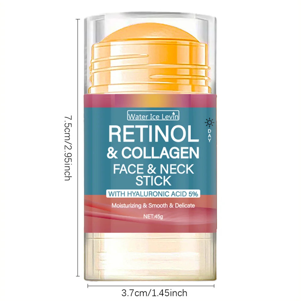 Retinol Lifting & Firming Cream Stick – Collagen Wrinkle Smoother & Brightening Moisturizer (45g) 💛✨