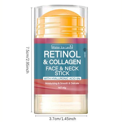 Retinol Lifting & Firming Cream Stick – Collagen Wrinkle Smoother & Brightening Moisturizer (45g) 💛✨