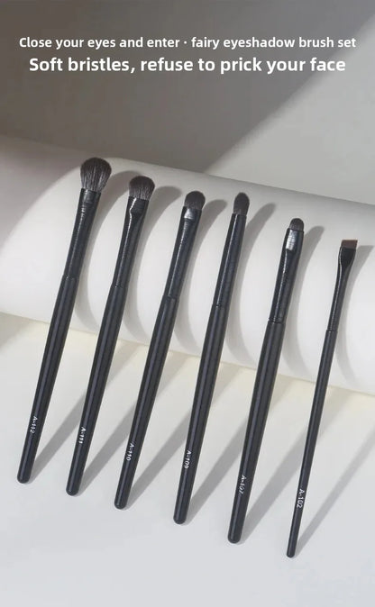 Professional Makeup Brush Set – Natural Fiber Brushes for Face & Eyes (6–10pcs)