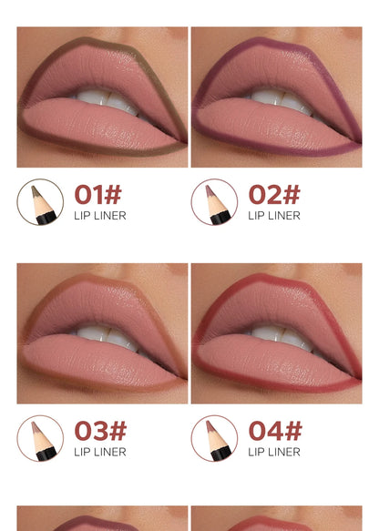 12pcs Matte Silky Lip Liner Set ✨