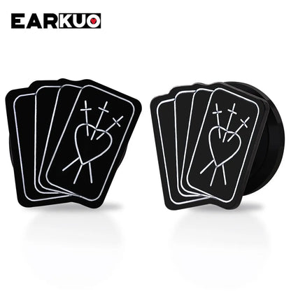 Acrylic Cat OUIJA Ear Plugs – Witch Poker Tunnels & Stretchers (2PCS)