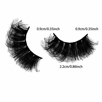 5 Pairs Faux Mink Eyelashes – Fluffy, Dramatic Volume & Long-Lasting