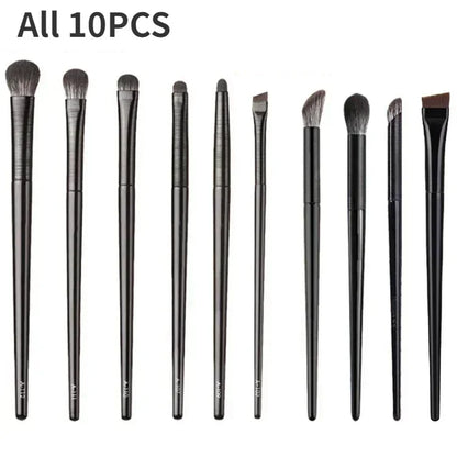 Professional Makeup Brush Set – Natural Fiber Brushes for Face & Eyes (6–10pcs)