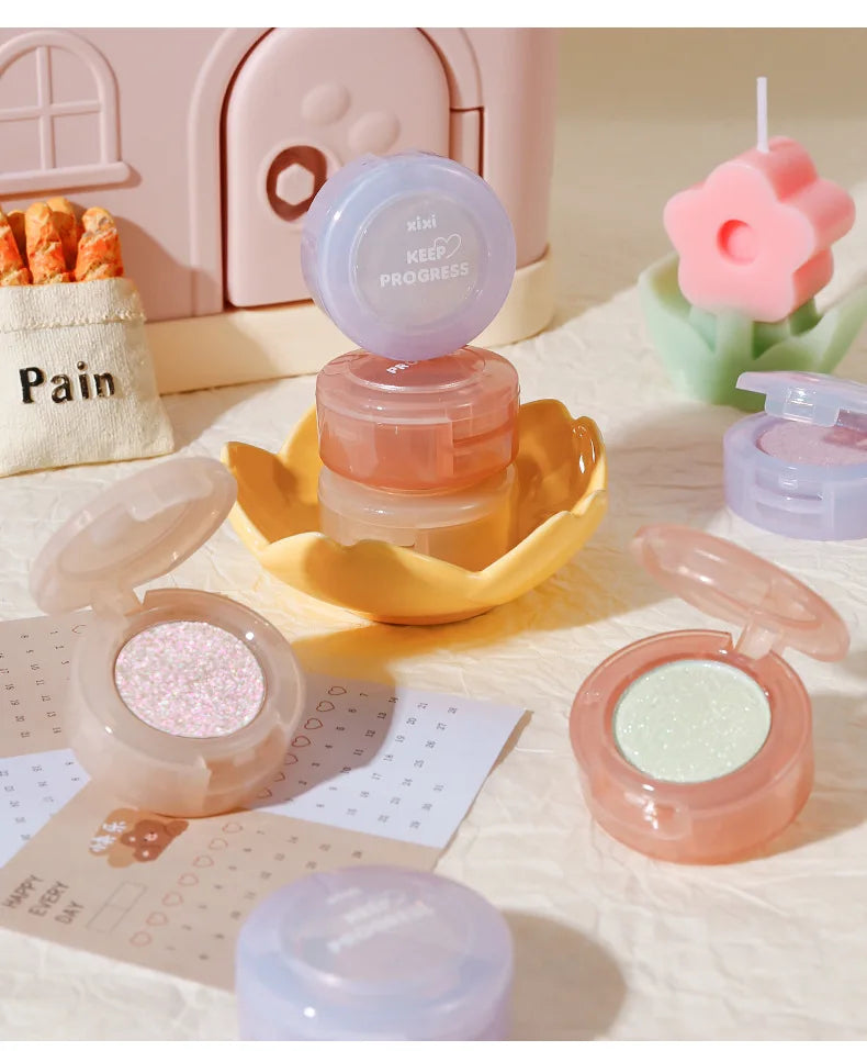 Diamond Glitter Monochrome Eyeshadow – Waterproof Long-Lasting Sparkle