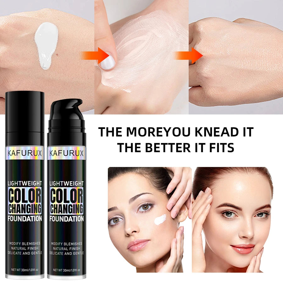 Magic Color Changing Foundation – Soft Matte, Long-Lasting & Hydrating Base (1PC)
