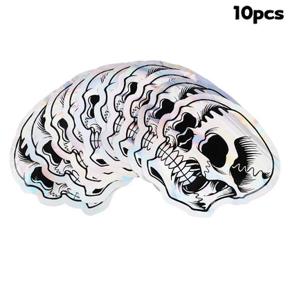 Halloween Skull Candy Bags – Self-Sealing Party Favor Pouches (10–100pcs)