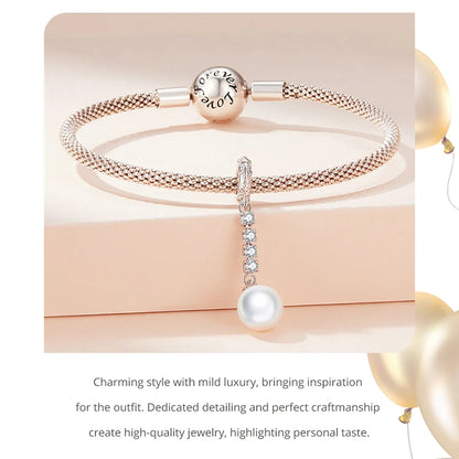 925 Sterling Silver Rainbow Heart Charm – Shine with Every Sparkle