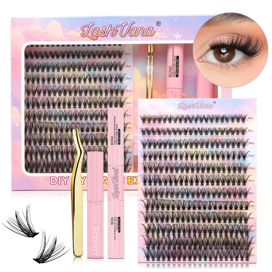 240PCS DIY Lash Extension Kit (40D, 8–16mm)