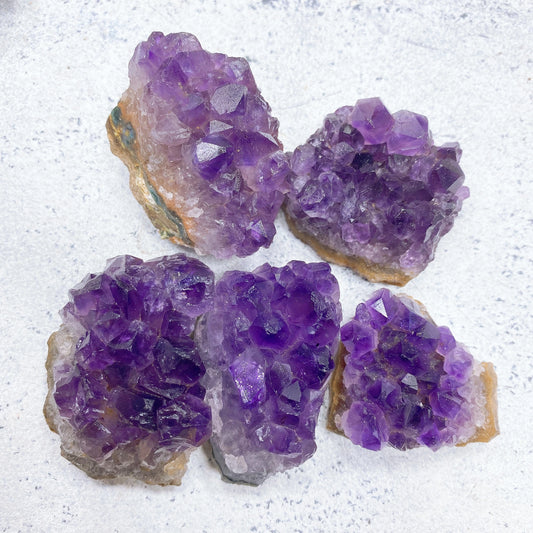 Natural Raw Amethyst Geode Cluster – Purple Crystal Quartz Stone