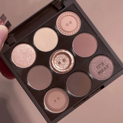 Nine-Color Earth Tone Eyeshadow Palette