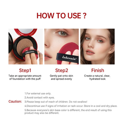 Cushion Refill Foundation – Waterproof, Semi-Matte & Long-Lasting (72H Wear)