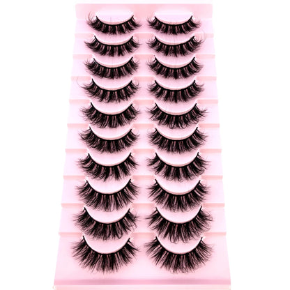3D Mink-Effect False Eyelash Set – Soft, Fluffy &amp; Full of Volume