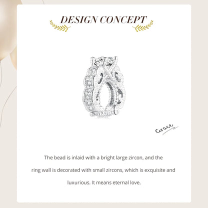 925 Sterling Silver Rainbow Heart Charm – Shine with Every Sparkle