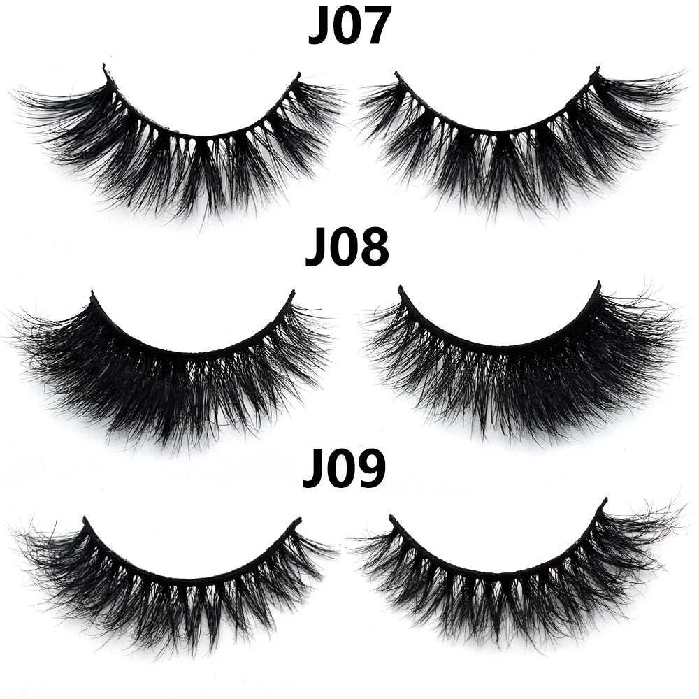 3D Mink Lashes – Fluffy Crisscross Wispy Strip Lashes 2 Soft Box