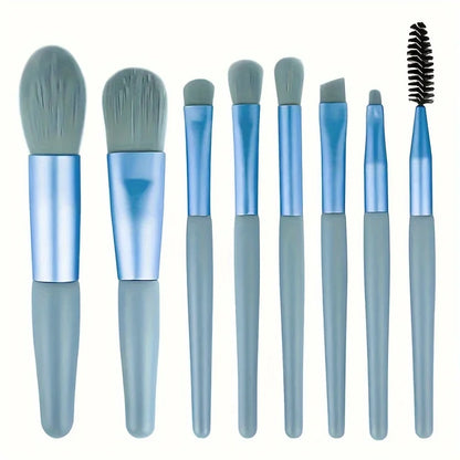 8/20-Piece Eye Makeup Brush Set – With Optional Sponges & Puffs
