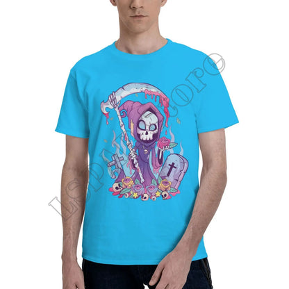 Pastel Goth Grim Reaper T-Shirt – Kawaii Occult Streetwear Tee