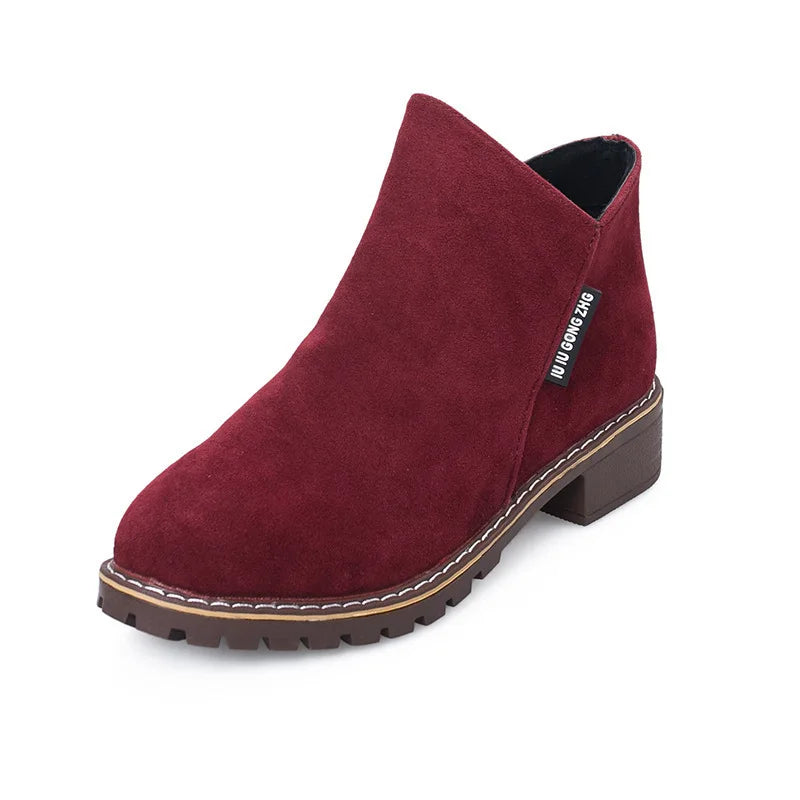 Women’s Platform Ankle Snow Boots – Thick Sole Winter Fashion Boots