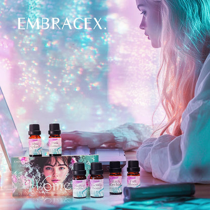 6-Piece Women’s Perfume Essential Oil Gift Set – Fragrance Oils for Diffusers, Candles & Soap Making