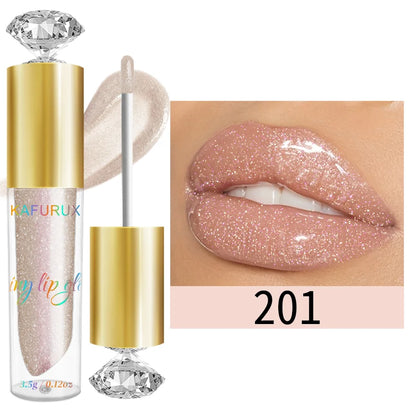 Diamond Shimmer Glitter Lip Gloss – Sparkling, Moisturizing & Long-Lasting (9 Colors)