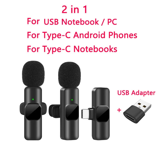 Wireless Lavalier Microphone – Pro Audio, Plug-and-Play Simplicity
