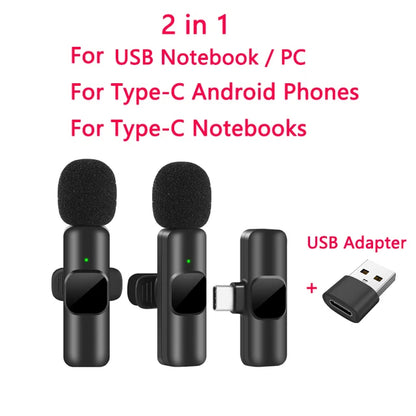 Wireless Lavalier Microphone – Pro Audio, Plug-and-Play Simplicity