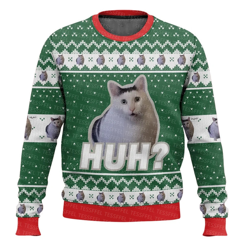 Cosplay Santa Claus Ugly Christmas Sweater – 3D Print Harajuku Graffiti Pullover