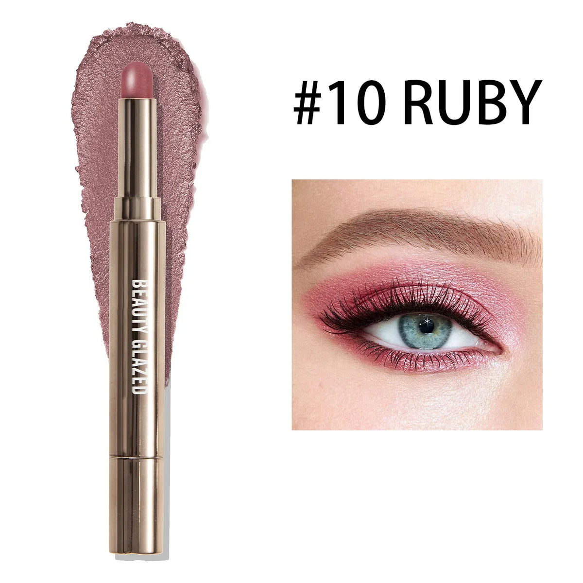 10-Color Double-Ended Eyeshadow Stick Set