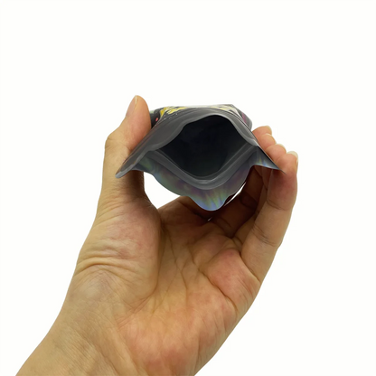 30/50Pcs Resealable Foil ZipLock Storage Bags – Matte Aluminum Smell-Proof, Waterproof with Window