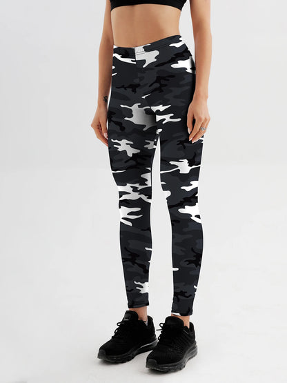 Camouflage High-Waist Leggings – Fitness Push-Up Gym Pants