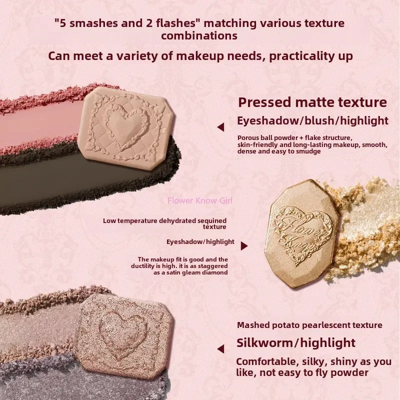 Strawberry Cupid Complexion Palette – Blush, Eyeshadow, Highlighter & Bronzer