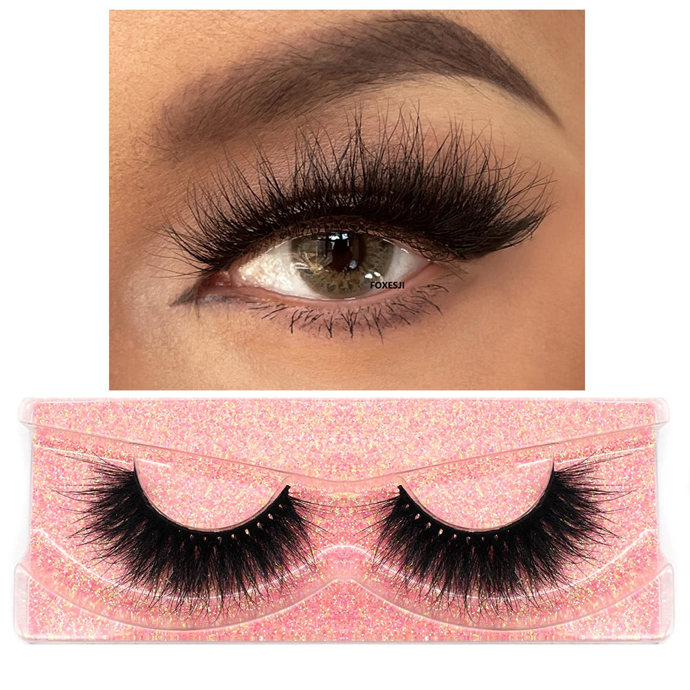 3D Mink Lashes – Fluffy Crisscross Wispy Strip Lashes 10 Soft Box