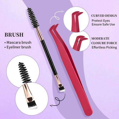 DIY Lash Extension Mix Style Cluster Lash Kit
