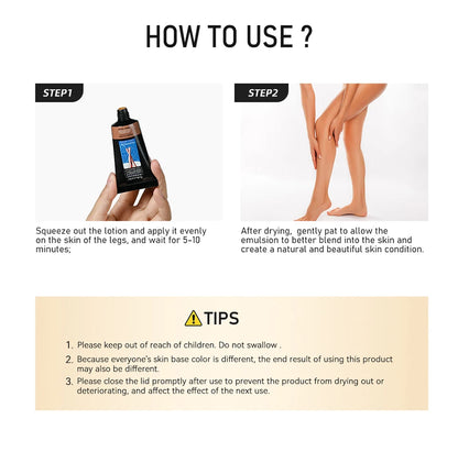 Waterproof Body & Leg Makeup Lotion – Medium Bronze Foundation Cream (118g)