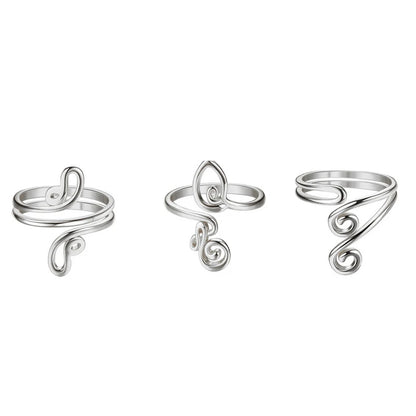 3pcs Adjustable Toe Rings – Summer Beach Foot Jewelry