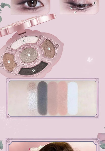 Flower Knows Swan Ballet Eyeshadow Palette