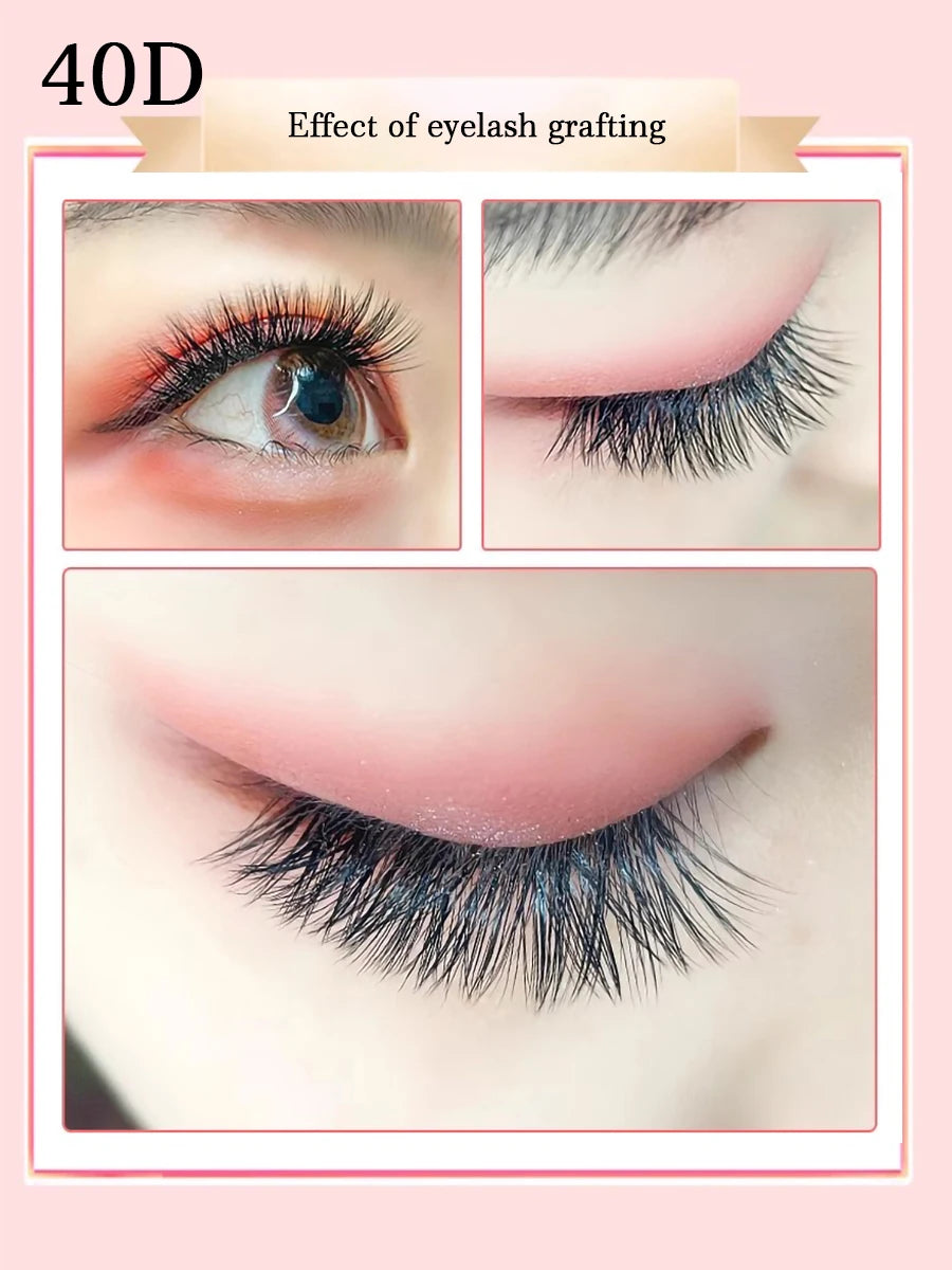 Individual 20–100D Cluster Lashes – 280pcs Mixed Tray Volume Extensions