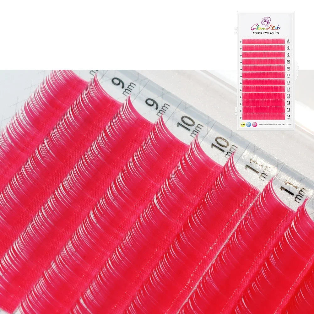 Gradient Purple Lash Extensions – Ombre Individual False Eyelashes for Creative Looks