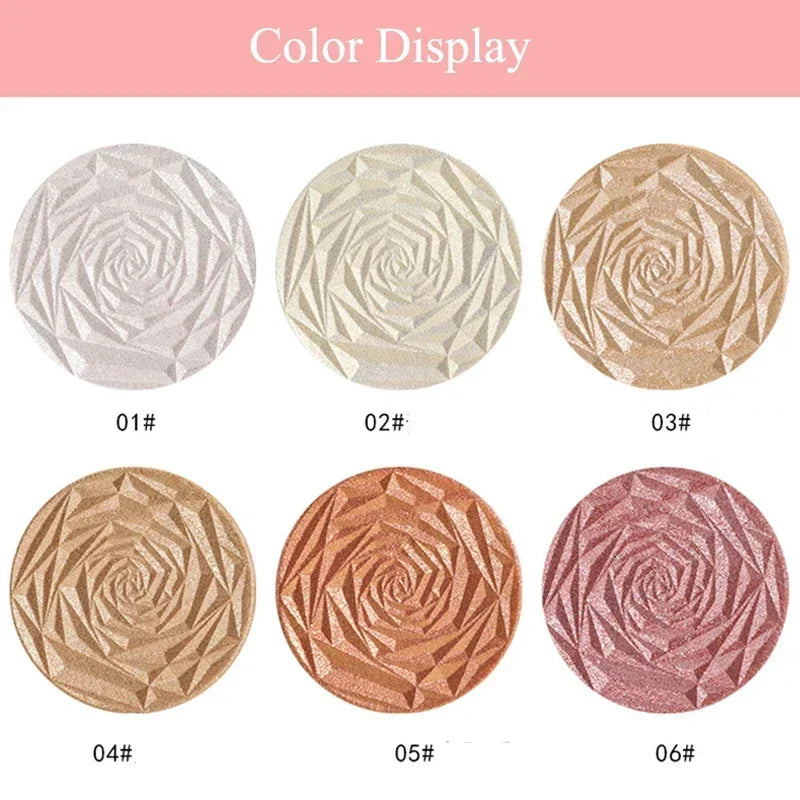 6-Color Diamond Highlighter Powder Palette