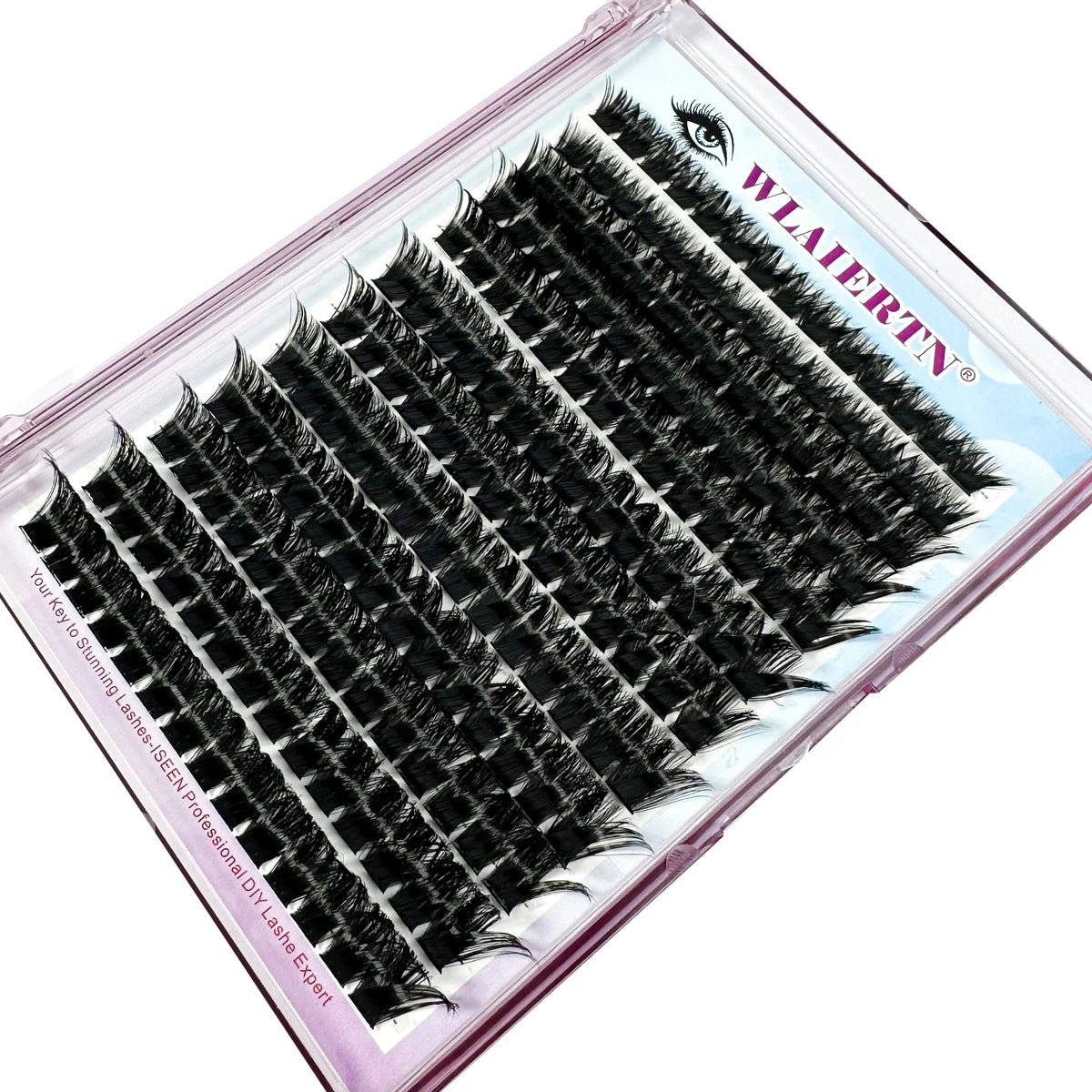 DIY 3D Fluffy Lash Clusters – 160D/90D Volume Extensions (12 Rows)