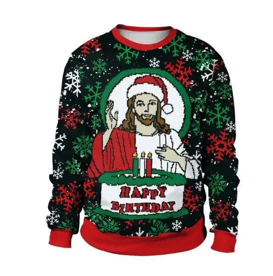 3D Funny Green Ugly Christmas Sweater – Women’s Holiday Party Jumper 2025