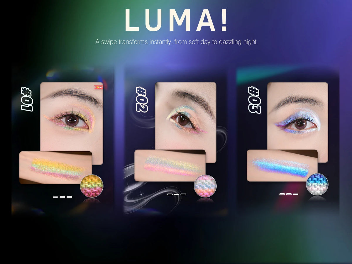 Rainbow Duochrome Multichrome Eyeshadow Set (5 Colors)