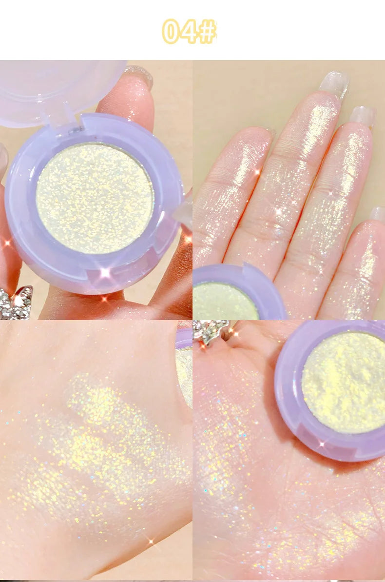 Diamond Glitter Monochrome Eyeshadow – Waterproof Long-Lasting Sparkle