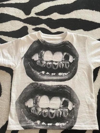 Punk Y2K Gothic Baby Tee